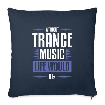 Trance Music - Sofa pillowcase 17,3'' x 17,3'' (45 x 45 cm) - navy - Front