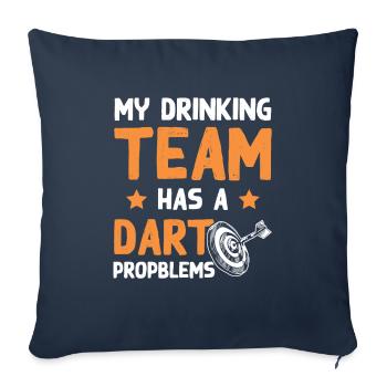 dart team - Sofakissenbezug 45 x 45 cm - Navy - Vorne