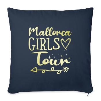 Mallorca Girls Tour - Sofa pillowcase 17,3'' x 17,3'' (45 x 45 cm) - navy - Front