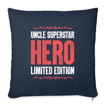 Best Uncle Hero Saying - Sofa pillowcase 17,3'' x 17,3'' (45 x 45 cm) - navy - Front