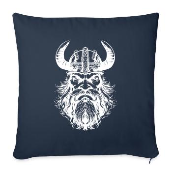 Viking Helmet Valhalla - Sofa pillowcase 17,3'' x 17,3'' (45 x 45 cm) - navy - Front