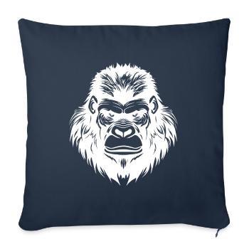 Gorilla Symbol - Sofa pillowcase 17,3'' x 17,3'' (45 x 45 cm) - navy - Front