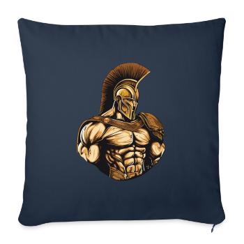 Spartan Gladiator Muscles Sparta 300 - Sofa pillowcase 17,3'' x 17,3'' (45 x 45 cm) - navy - Front