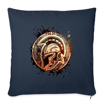 Spartan Helmet Warrior Gladiator - Sofa pillowcase 17,3'' x 17,3'' (45 x 45 cm) - navy - Front