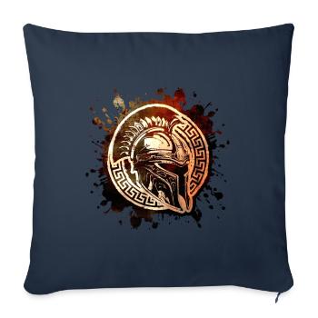 Spartan Helmet Motivation Gladiator - Sofa pillowcase 17,3'' x 17,3'' (45 x 45 cm) - navy - Front