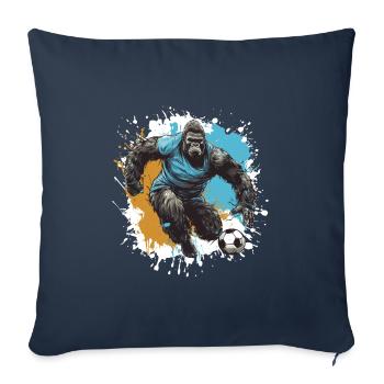 Gorilla Soccer Sports Team - Sofa pillowcase 17,3'' x 17,3'' (45 x 45 cm) - navy - Front