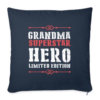 Best Granny Heroine Saying - Sofa pillowcase 17,3'' x 17,3'' (45 x 45 cm) - navy - Front