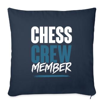 Chess Crew - Sofakissenbezug 45 x 45 cm - Navy - Vorne