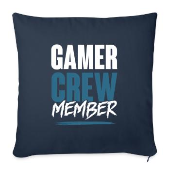 Gamer Crew - Sofakissenbezug 45 x 45 cm - Navy - Vorne