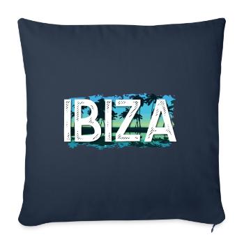 Ibiza - Housse de coussin décorative 45 x 45 cm - bleu marine - Devant