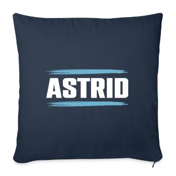 Astrid - Sofa pillowcase 17,3'' x 17,3'' (45 x 45 cm) - navy - Front