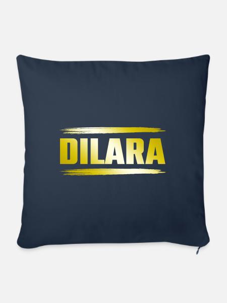 Dilara - Sofakissenbezug 45 x 45 cm - Navy