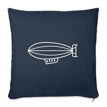 Zeppelin Icon Symbol - Sofa pillowcase 17,3'' x 17,3'' (45 x 45 cm) - navy - Front