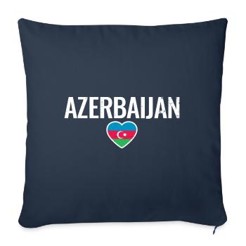 Azerbaijan Vintage Azerbaijan Flag - Sofa pillowcase 17,3'' x 17,3'' (45 x 45 cm) - navy - Front