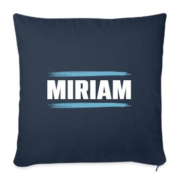 Miriam - Sofakissenbezug 45 x 45 cm - Navy - Vorne