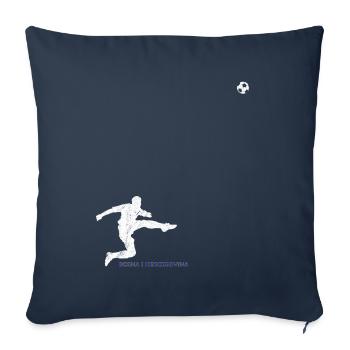 Football Bosnia and Herzegovina Bosna Fudbal - Sofa pillowcase 17,3'' x 17,3'' (45 x 45 cm) - navy - Front