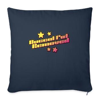 Buccal Fat Removed - Sofa pillowcase 17,3'' x 17,3'' (45 x 45 cm) - navy - Front