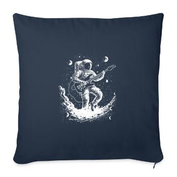 Astronaut Guitar Player - Sofa pillowcase 17,3'' x 17,3'' (45 x 45 cm) - navy - Front