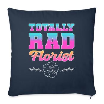 Totally Rad Florist Floristry Floral - Sofakissenbezug 45 x 45 cm - Navy - Vorne