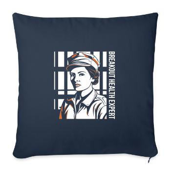 Breakout Health Expert Corrections Nurse - Sofa pillowcase 17,3'' x 17,3'' (45 x 45 cm) - navy - Front