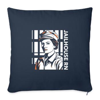 Jailhouse RN Corrections Nurse - Sofa pillowcase 17,3'' x 17,3'' (45 x 45 cm) - navy - Front