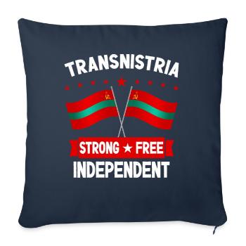 Transnistrien - Sofakissenbezug 45 x 45 cm - Navy - Vorne