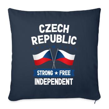 Tschechische Republik - Sofakissenbezug 45 x 45 cm - Navy - Vorne