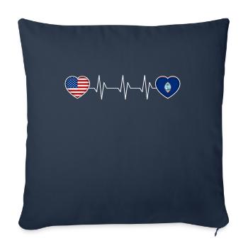 Guam - Sofa pillowcase 17,3'' x 17,3'' (45 x 45 cm) - navy - Front