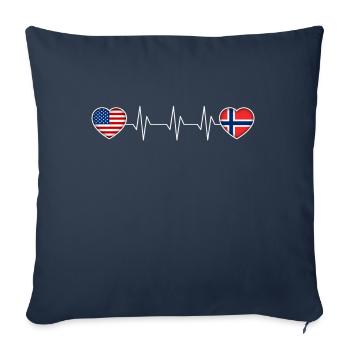 Norway - Sofa pillowcase 17,3'' x 17,3'' (45 x 45 cm) - navy - Front