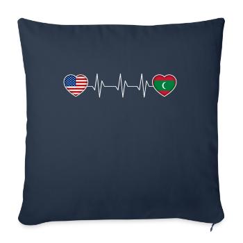 Maldives - Sofa pillowcase 17,3'' x 17,3'' (45 x 45 cm) - navy - Front