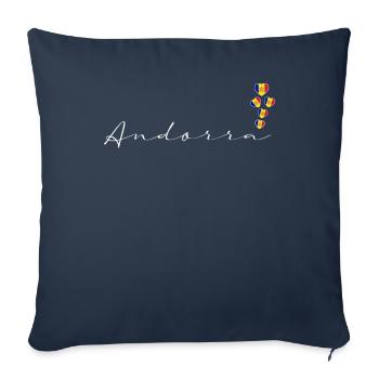 Andorra - Sofa pillowcase 17,3'' x 17,3'' (45 x 45 cm) - navy - Front