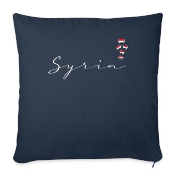Syria - Sofa pillowcase 17,3'' x 17,3'' (45 x 45 cm) - navy - Front