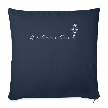 Antarctica - Sofa pillowcase 17,3'' x 17,3'' (45 x 45 cm) - navy - Front