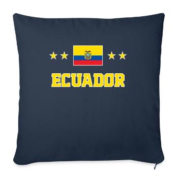 Ecuador - Sofa pillowcase 17,3'' x 17,3'' (45 x 45 cm) - navy - Front