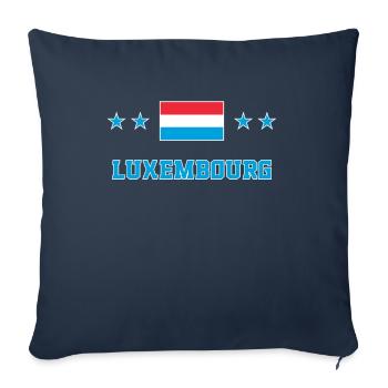Luxembourg - Housse de coussin décorative 45 x 45 cm - bleu marine - Devant