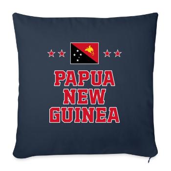 Papua New Guinea - Sofa pillowcase 17,3'' x 17,3'' (45 x 45 cm) - navy - Front