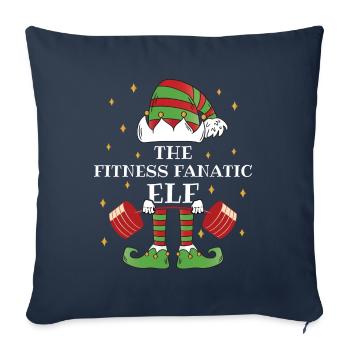 The Fitness Fanatic Elf Fitness - Sofa pillowcase 17,3'' x 17,3'' (45 x 45 cm) - navy - Front