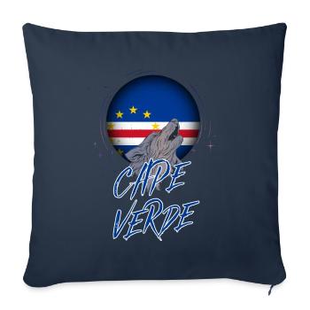 Cap Vert - Housse de coussin décorative 45 x 45 cm - bleu marine - Devant