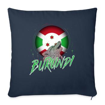 Burundi - Sofa pillowcase 17,3'' x 17,3'' (45 x 45 cm) - navy - Front