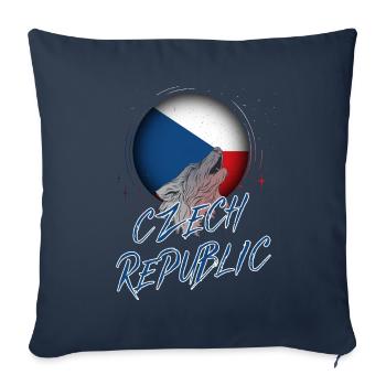 Tschechische Republik - Sofakissenbezug 45 x 45 cm - Navy - Vorne