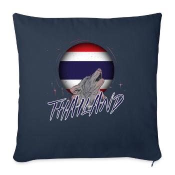Thailand - Sofa pillowcase 17,3'' x 17,3'' (45 x 45 cm) - navy - Front