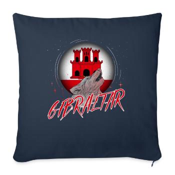 Gibraltar - Housse de coussin décorative 45 x 45 cm - bleu marine - Devant