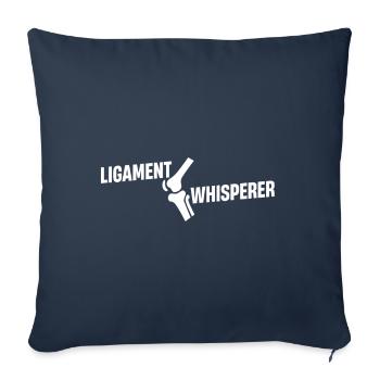 Tape Whisperer – Expert en thérapie musculaire - Housse de coussin décorative 45 x 45 cm - bleu marine - Devant