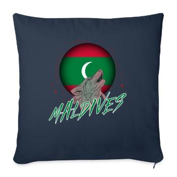 Maldives - Sofa pillowcase 17,3'' x 17,3'' (45 x 45 cm) - navy - Front