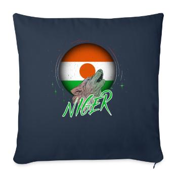 Niger - Sofa pillowcase 17,3'' x 17,3'' (45 x 45 cm) - navy - Front