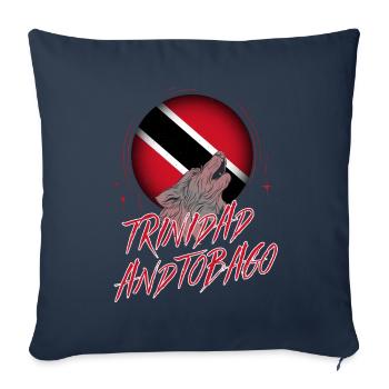 Trinité et Tobago - Housse de coussin décorative 45 x 45 cm - bleu marine - Devant