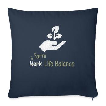 Farm Work Life Balance - Farmer Agriculture - Sofa pillowcase 17,3'' x 17,3'' (45 x 45 cm) - navy - Front