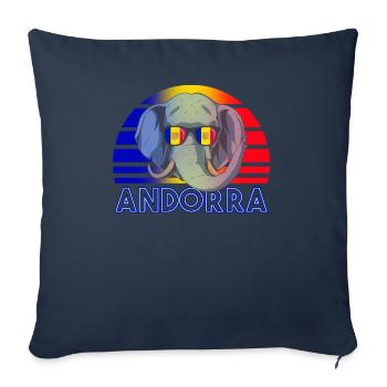 Andorra - Sofa pillowcase 17,3'' x 17,3'' (45 x 45 cm) - navy - Front