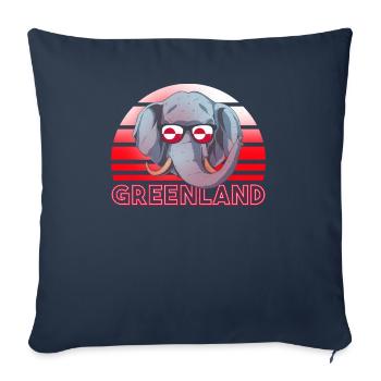 Greenland - Sofa pillowcase 17,3'' x 17,3'' (45 x 45 cm) - navy - Front