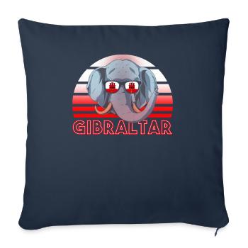 Gibraltar - Housse de coussin décorative 45 x 45 cm - bleu marine - Devant